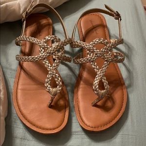 Silver sandals